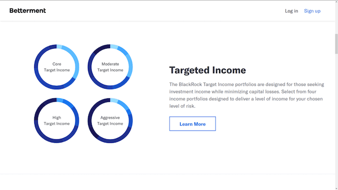 Betterment Targeted Income