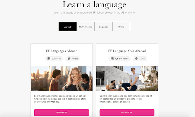 EF Education - Learn A Language
