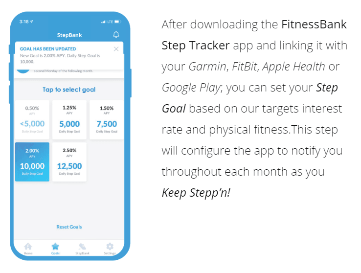 FitnessBank Review:  Bank Esto Rewards Steps With Savings - How the app works
