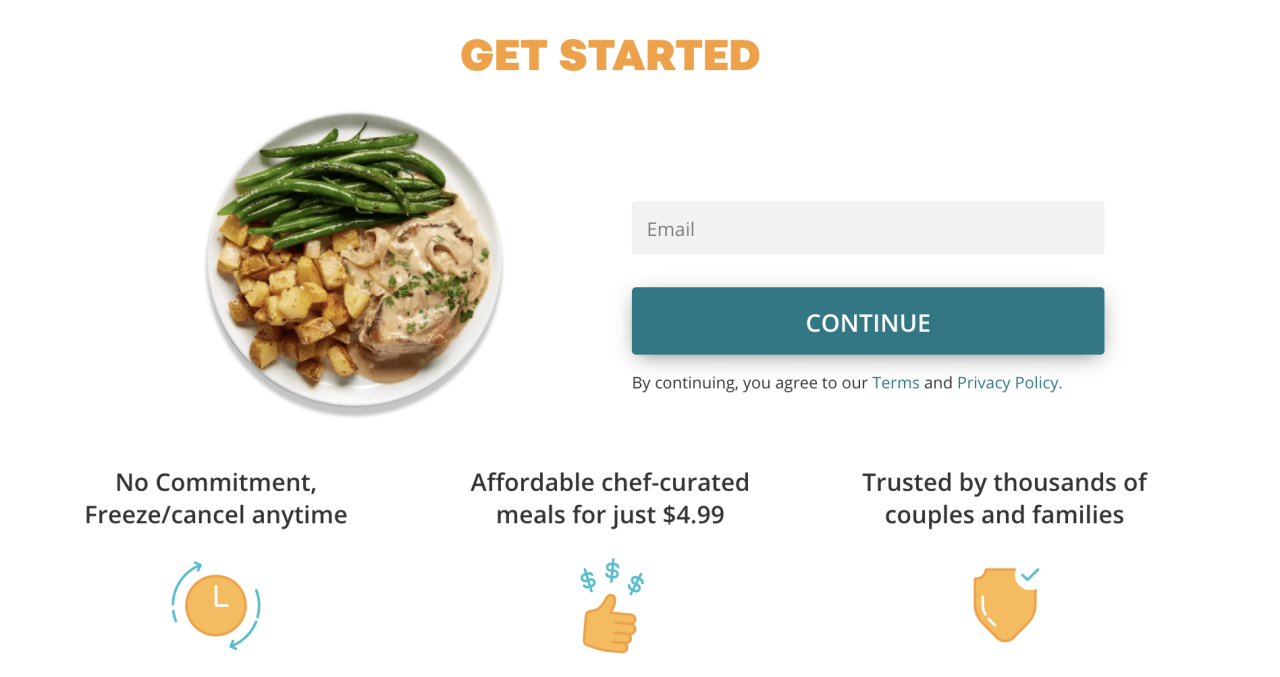 EveryPlate Review - An Affordable Meal Delivery Service - Enter your e-mail