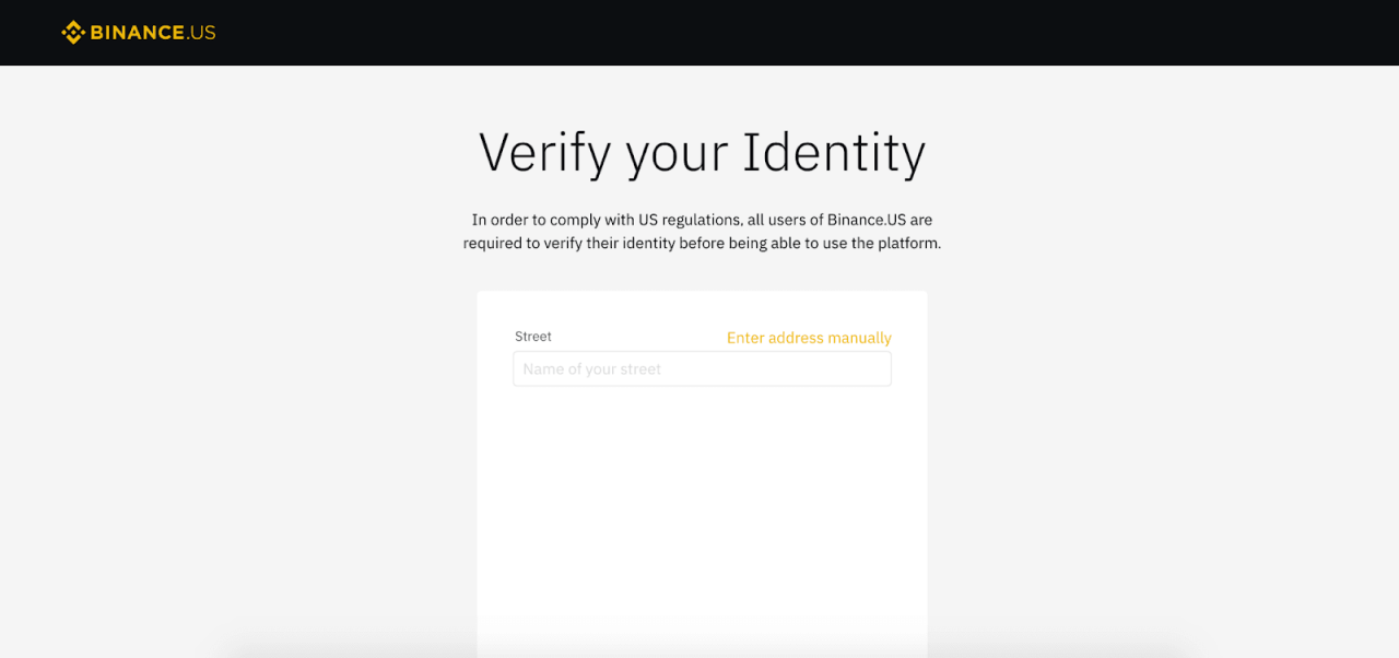 Binance Review: An Easy-To-Use Platform For Cryptocurrency Investors - Verify your identity Part 2