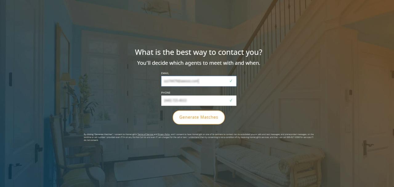 HomeLight Review -  Best Place To Find Your Next Realtor? - Add your phone number