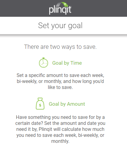 How To Make Saving Easy With Plinqit - Set savings goal, Part 1